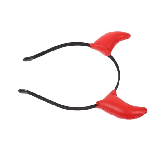 MOTHNUR Rotes Teufelshörner Stirnband Cosplay Kopfschmuck für Halloween Karneval Kostüm Party Zubehör von MOTHNUR