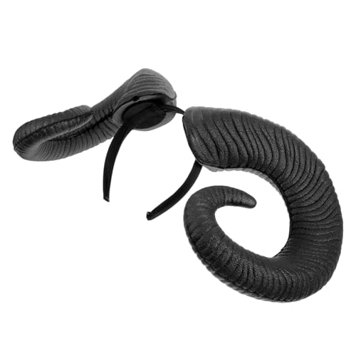 MOTHNUR Schwarzes Horn Stirnband Halloween Kopfschmuck Teufelshorn Haarschmuck Für Party Cosplay Ghost Festival Erwachsene MOTHNUR Schwarzes Horn Stirnband Halloween Kopfschmuck Teufelshorn Haarschmuck Für Party Cosplay Ghost Festival Erwachsene von MOTHNUR