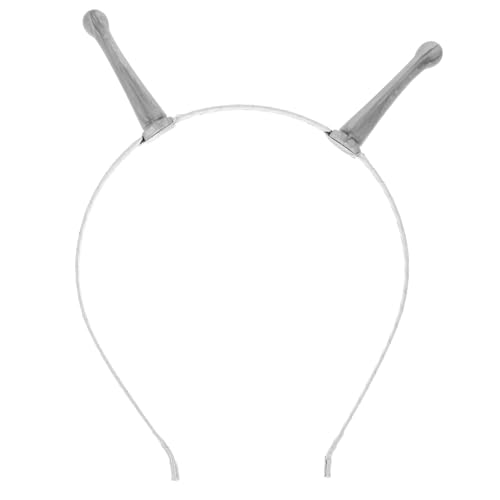 MOTHNUR Silbernes Stirnband Party Kopfschmuck Cosplay Kostüm Zubehör Leicht Passend für Halloween Karneval Erwachsene von MOTHNUR