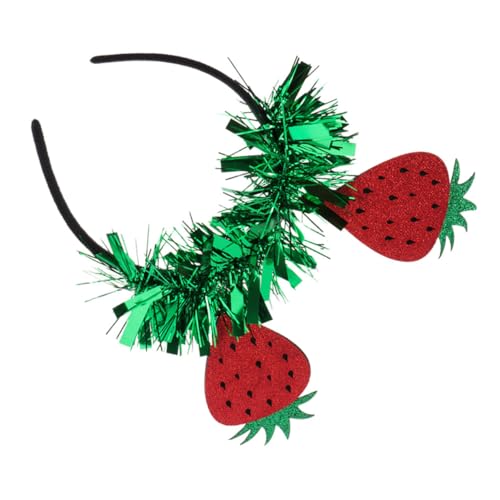 MOTHNUR Strawberry Party Headband mit Glänzender Erdbeer Dekoration Fruchtiger Haarreif für Damen und Mädchen Vielseitiges Accessoire für Foto Party und Familienfeier von MOTHNUR