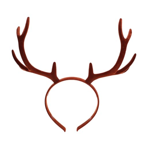 MOTHNUR Weihnachtliches Hirschgeweih Haarband aus Robustem PVC Komfortabel und Langlebig Unisex Festliches Accessoire für Damen Teenager für Halloween und Weihnachtsfeiern MOTHNUR Weihnachtliches Hirschgeweih Haarband aus Robustem PVC Komfortabel und Langlebig Unisex Festliches Accessoire für Damen Teenager für Halloween und Weihnachtsfeiern von MOTHNUR