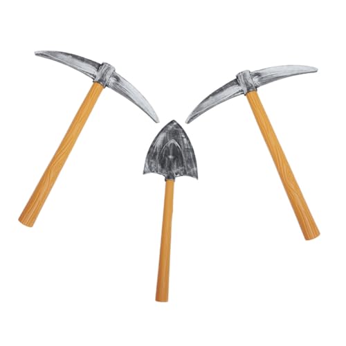 MOTHNUR Zwerg Spitzhacke und Schaufel Teilig Requisite für Karneval Halloween Bühne Cosplay Party Bühnenauftritt Zubehör Robust Tragbar von MOTHNUR