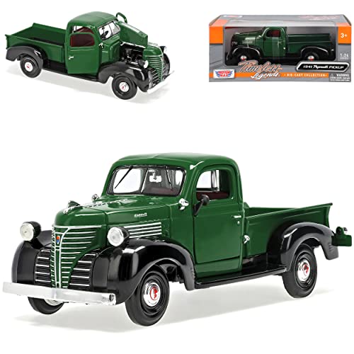 MOTORMAX Plymouth 1941 Truck Pick-up Pritsche GrÜn Oldtimer 1/24 Modellauto Modell Auto MOTORMAX Plymouth 1941 Truck Pick-up Pritsche GrÜn Oldtimer 1/24 Modellauto Modell Auto von MOTORMAX