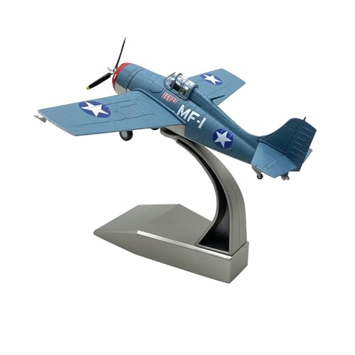 1:72 Scale WWII US Navy F4F Wildcat Fighter Model Alloy Model Diecast Plane Toy for Collection von MOUDOAUER