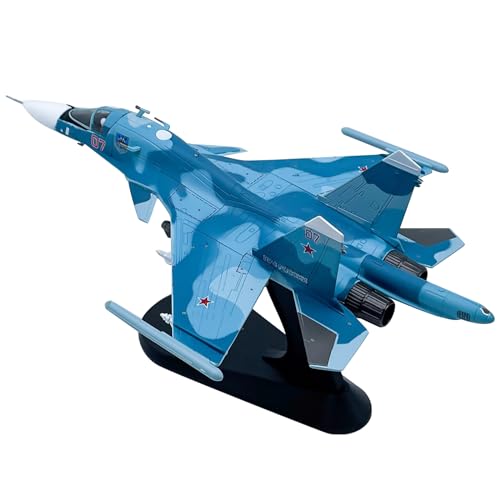 MOUDOAUER 1/100 Maßstab Russland Su34 Su-34 Kämpfer Modell Legierung Modell Druckguss Flugzeug Modell für Sammlung von MOUDOAUER