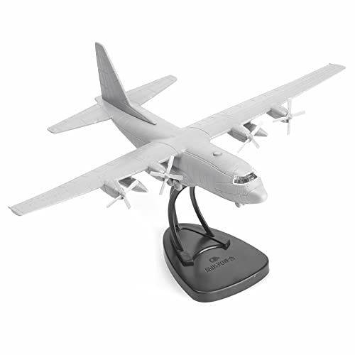 MOUDOAUER 1:144 Kunststoff US C-130 Hercules Transport Flugzeug Modell Flugzeugmodell Simulation Luftfahrt Wissenschaft Ausstellungsmodell (unmontiertes Kit) von MOUDOAUER