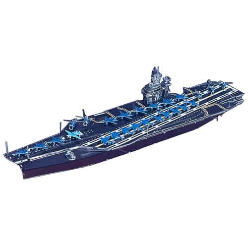 MOUDOAUER 1:1500 USS Roosevelt CVN-71 Flugzeugträgermodell Simulation Kampffahrschiff Militärwissenschaft Ausstellungsmodell (Unmontierte Packung) von MOUDOAUER