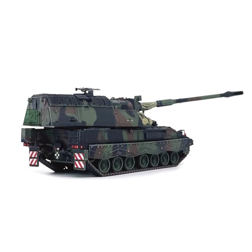 MOUDOAUER 1:72 Scale Alloy German PZH2000 Selbstfahrende Haubitze Fahrzeug Modell Kämpfer Militär Modell Druckguss Panzer Modell für Sammlung von MOUDOAUER