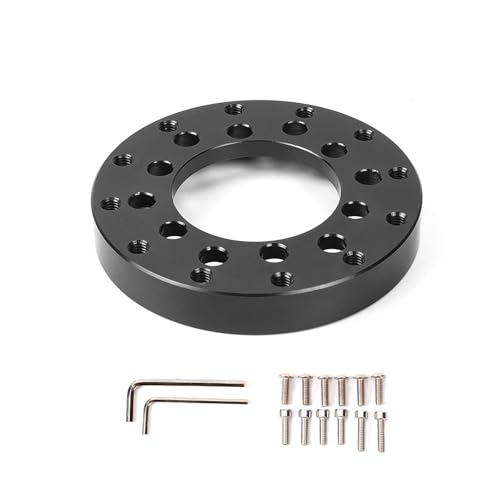 MOUDOAUER Lenkrad-Modifikationsplatte für Rennwagen, 70 mm, für Logitech G27 G920 G923 von MOUDOAUER