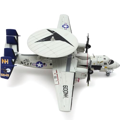 MOUDOAUER Maßstab 1:144 US Navy E-2C Airborne Early Warning VAW-117 Modell Legierung Modell Druckguss Flugzeug für Sammlung von MOUDOAUER