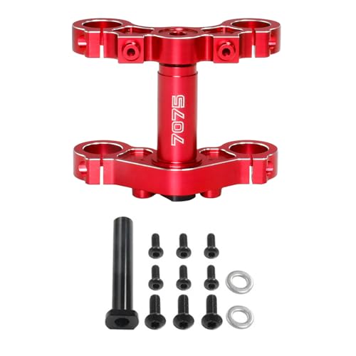 MOUDOAUER Metall RC Triple Clamp Set für LOSI 1/4 Promoto-MX Motorrad RTR RC Motorradzubehör von MOUDOAUER