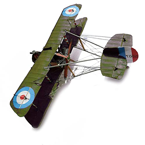 MOUDOAUER Paper British Airco DH.2 Einzelsitz-Doppeldecker, 1:33 Papiermodell-Simulations-Kämpfer, Militärwissenschaft, Ausstellungsmodell (unmontiert) Modellkollektion von MOUDOAUER