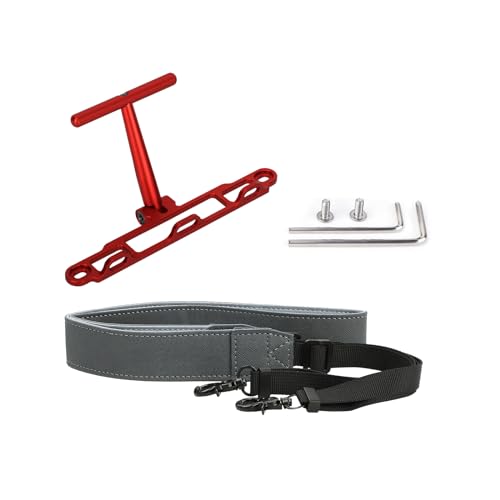 MOUDOAUER RC Controller Umhängeband + Standhalterung, PU-Leder Schulterband für DJI RC 2/1 Fernbedienung von MOUDOAUER