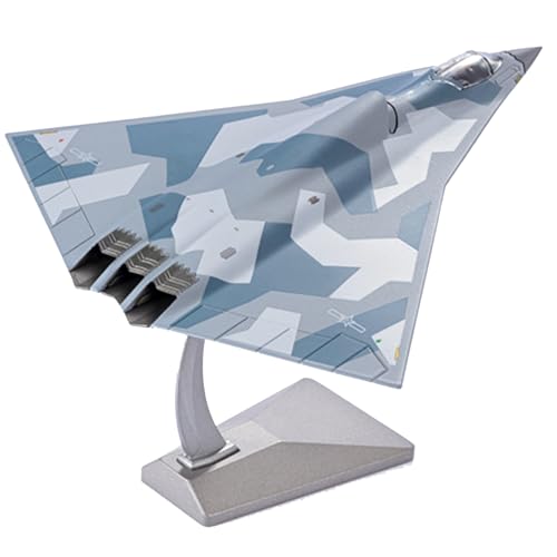 Maßstab 1:144 China Air Force 6th Generation Fighter Jet J-36 Fighter Modell Legierung Modell Druckguss Flugzeug Spielzeug für Sammlung von MOUDOAUER
