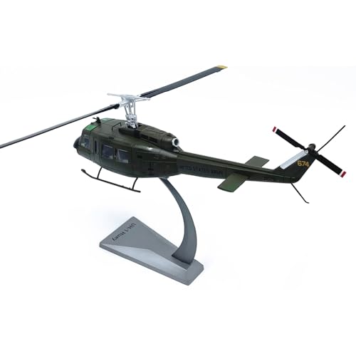 Maßstab 1:48 US Army UH-1 Iroquois Huey Hubschrauber Modell Legierung Druckguss Flugzeug Modell für Sammlung von MOUDOAUER