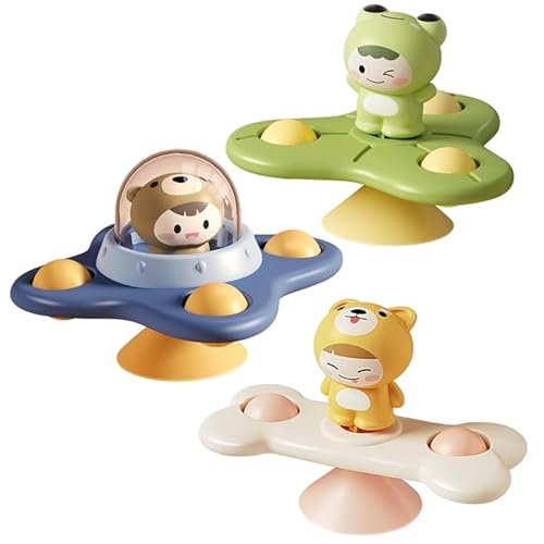 3-teiliges Spinner-Spielzeug für Babys ab 3 Monaten, lustige Baby-Spinner mit Cartoon-Tieren und Saugnäpfen, sicheres, wasserdichtes, frühpädagogisches Baby-Spielzeug, 3-teiliges Spinner-Spielzeug für Babys ab 3 Monaten, lustige Baby-Spinner mit Cartoon-Tieren und Saugnäpfen, sicheres, wasserdichtes, frühpädagogisches Baby-Spielzeug, von MOUNTTU
