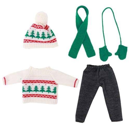 5-teilige 18-Zoll-Puppenkleidung, Weihnachten, süße gestrickte amerikanische Puppenkleidung, Weihnachtsbaummuster, Winter-Puppen-Outfit, einschließlich Pullover, Hose, Mütze, Handschuhe und Schal als 5-teilige 18-Zoll-Puppenkleidung, Weihnachten, süße gestrickte amerikanische Puppenkleidung, Weihnachtsbaummuster, Winter-Puppen-Outfit, einschließlich Pullover, Hose, Mütze, Handschuhe und Schal als von MOUNTTU