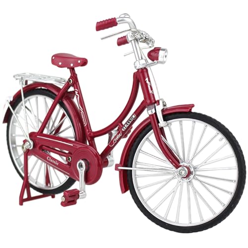 Fingerbike, 1:8 Vintage-Metall-Spielzeugfahrradmodell mit beweglichem Kopf, drehbarem Rad und faltbarem Stativ für Schreibtischdekoration, Kindergeschenke, Fahrraddekor, Spielzeugfahrrad, Spielze Fingerbike, 1:8 Vintage-Metall-Spielzeugfahrradmodell mit beweglichem Kopf, drehbarem Rad und faltbarem Stativ für Schreibtischdekoration, Kindergeschenke, Fahrraddekor, Spielzeugfahrrad, Spielze von MOUNTTU