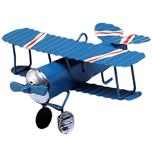 Flugzeugmodell, Retro-Segelflugzeug-Modellflugzeug, realistisches Flugzeugspielzeug, pädagogisches und dekoratives Flugzeugspielzeug aus blauer Legierung für Kleinkinder von 1–3 Jahren, Geschenke für Flugzeugmodell, Retro-Segelflugzeug-Modellflugzeug, realistisches Flugzeugspielzeug, pädagogisches und dekoratives Flugzeugspielzeug aus blauer Legierung für Kleinkinder von 1–3 Jahren, Geschenke für von MOUNTTU