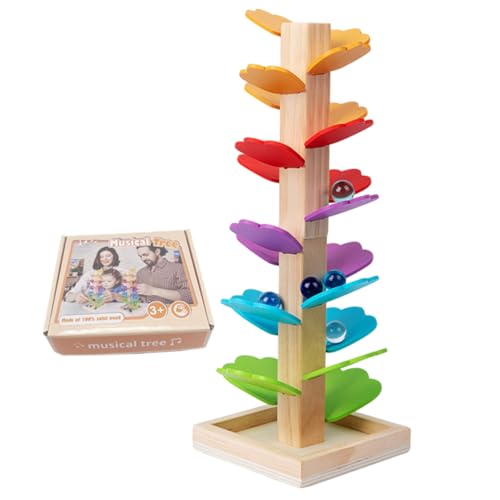 Holz Marmor Run Music Tree Montessori Ball Drop Spielzeug, lernender Lernball Run Montessori Sound Tree Toy für Jungen und Mädchen Geburtstag Holz Marmor Run Music Tree Montessori Ball Drop Spielzeug, lernender Lernball Run Montessori Sound Tree Toy für Jungen und Mädchen Geburtstag von MOUNTTU