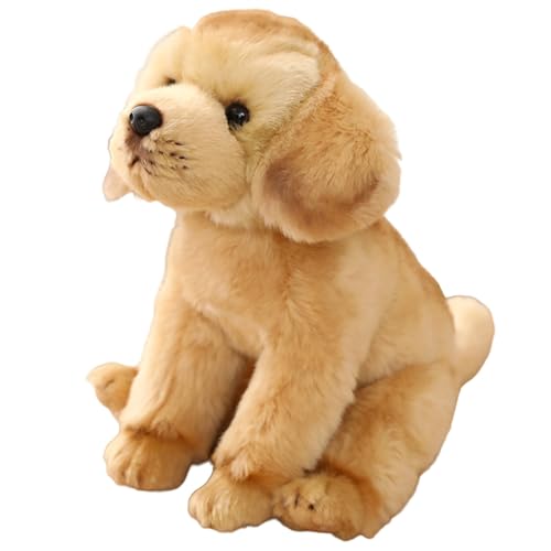 Labrador-Plüschtier, 38, 1 x 27, 9 cm, realistischer sitzender Hund, Plüsch-Hundespielzeug aus PP-Baumwolle, weiches und kuscheliges Hunde-Plüschtier, dekorativer Stoffhund für Zuhause, Plüsch-Hund Labrador-Plüschtier, 38, 1 x 27, 9 cm, realistischer sitzender Hund, Plüsch-Hundespielzeug aus PP-Baumwolle, weiches und kuscheliges Hunde-Plüschtier, dekorativer Stoffhund für Zuhause, Plüsch-Hund von MOUNTTU