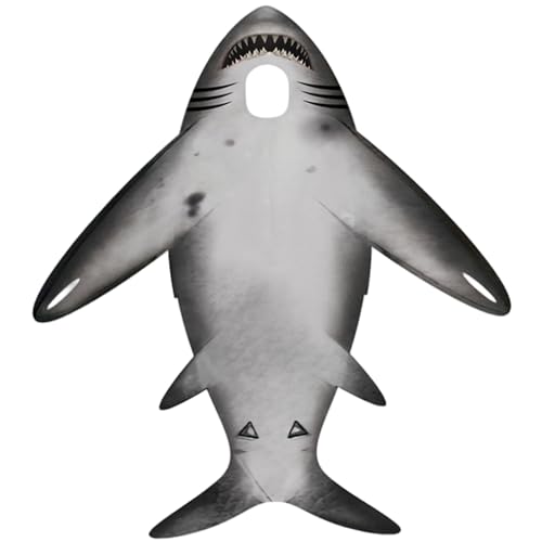 MOUNTTU Hai-Kostüm, lustiges, leichtes, weiches Schwamm-Fischkostüm für Cosplay, Halloween, Karneval, Party, Kinder und Erwachsene, Fischkostüm für Kinder von MOUNTTU