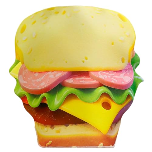 MOUNTTU Hamburgerkostüm, Essenskostüm für Erwachsene, originelles Outfit für Halloweenpartys oder Veranstaltungen mit Essensthema, Einheitsgröße, Hamburgerkostüm für Erwachsene von MOUNTTU