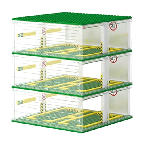 MOUNTTU Modellauto-Vitrine, 3-lagige transparente Auto-Vitrine, 6-Gitter-Parkhaus für Super Run Racing, Geschenk für Kinder oder Freunde, durchsichtige, Modellvitrine MOUNTTU Modellauto-Vitrine, 3-lagige transparente Auto-Vitrine, 6-Gitter-Parkhaus für Super Run Racing, Geschenk für Kinder oder Freunde, durchsichtige, Modellvitrine von MOUNTTU