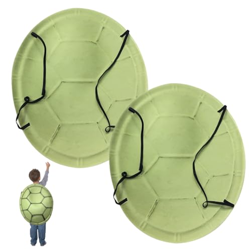 MOUNTTU Schildkrötenkostüm, 2 Stück, weiche Eva-Schildkrötenpanzer mit elastischem Riemen, realistische Cosplay-Halloween-Kostüme für Kinder und Erwachsene, Cosplay-Kostüm, Muschel-Rucksack von MOUNTTU