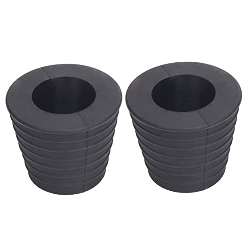 MOUNTTU Terrassentisch Regenschirmkegel Keiltisch Parasol Loch Ring Stecker Basisständer für Gartengeschäft Schwarze 2pcs von MOUNTTU