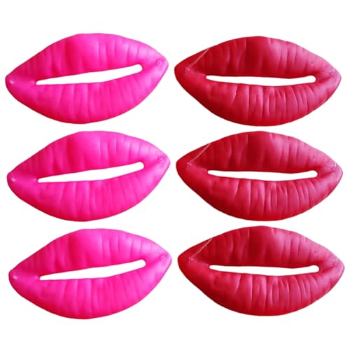 Stück künstliche Lippen, Wurstmund-Halloween-Spielzeug, Vinyl-Lippen-Requisiten mit Schnur, lustiges, scherzendes großes Wurstlippen-Cosplay-Zubehör für die Halloween-Party, künstlicher Mund Stück künstliche Lippen, Wurstmund-Halloween-Spielzeug, Vinyl-Lippen-Requisiten mit Schnur, lustiges, scherzendes großes Wurstlippen-Cosplay-Zubehör für die Halloween-Party, künstlicher Mund von MOUNTTU