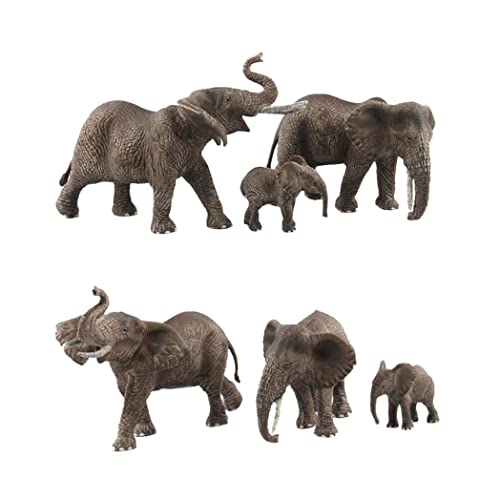 Tiermodelle Spielzeug Realistische Tierfigur Kunststoff Elefant Spielzeug Simulation Tiere Action-Modell für Lernspielzeug Geburtstagsspiel Klassenzimmer Belohnungen 1Set Realistisches Tierspielz von MOUNTTU