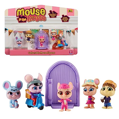 MOUSE IN THE HOUSE, Giochi Presziosi, MUN03, 5 Figuren, Mäuse, mit magischer Tür, Zubehör, Aufkleber, die im Dunkeln leuchten, zufällige Modelle, Spielzeug für Kinder ab 3 Jahren MOUSE IN THE HOUSE, Giochi Presziosi, MUN03, 5 Figuren, Mäuse, mit magischer Tür, Zubehör, Aufkleber, die im Dunkeln leuchten, zufällige Modelle, Spielzeug für Kinder ab 3 Jahren von MOUSE IN THE HOUSE