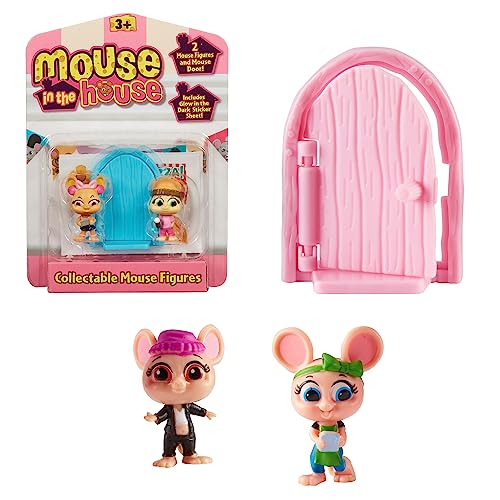 MOUSE IN THE HOUSE, MUN06 MUN06 2 Figuren, mit magischer Tür, Zubehör, Aufkleber, die im Dunkeln leuchten, zufällige Modelle, Spielzeug für Kinder ab 3 Jahren MOUSE IN THE HOUSE, MUN06 MUN06 2 Figuren, mit magischer Tür, Zubehör, Aufkleber, die im Dunkeln leuchten, zufällige Modelle, Spielzeug für Kinder ab 3 Jahren von MOUSE IN THE HOUSE
