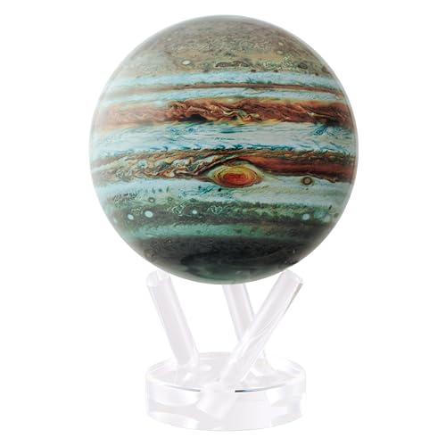 MOVA Jupiter Weltraum-Serie Weltraum-Serie 4,5 Zoll mit Basis, solarbetriebener rotierender Globus, einzigartiges Geschenk und Dekoration für Zuhause oder Büro für Männer, Frauen, Kinder von MOVA