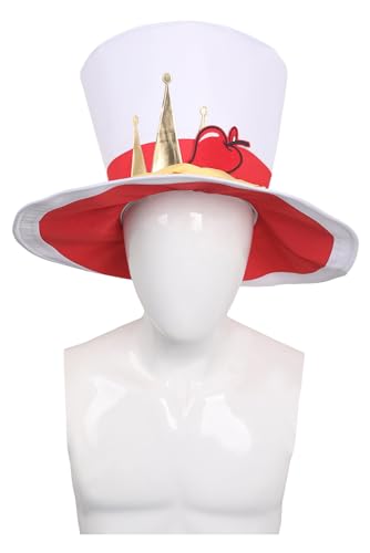 MOYGOR Lucifer Morningstar Kostüm Hut Hazbin Hotel Lucifer Cosplay Kostüm Vempire Halloween Karneval Dress Up für Unisex Erwachsene von MOYGOR