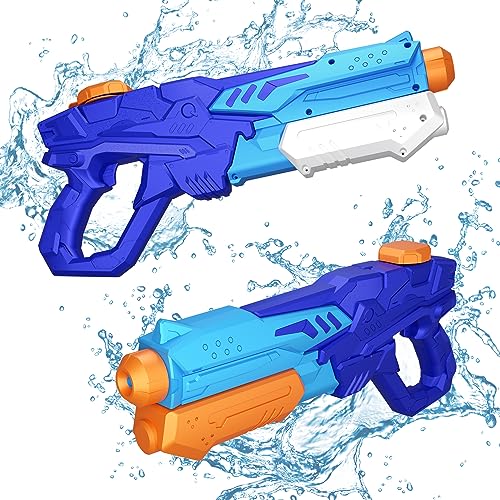 MOZOOSON 2 Pack 750ml Wasserpistole für Kinder, Wasserpistolen Großer Kapazität mit Reichweite bis zu 8-10 M, Water Spielzeug für Mädchen Junge Sommerpartys im Freien, Strand, Pool MOZOOSON 2 Pack 750ml Wasserpistole für Kinder, Wasserpistolen Großer Kapazität mit Reichweite bis zu 8-10 M, Water Spielzeug für Mädchen Junge Sommerpartys im Freien, Strand, Pool von MOZOOSON