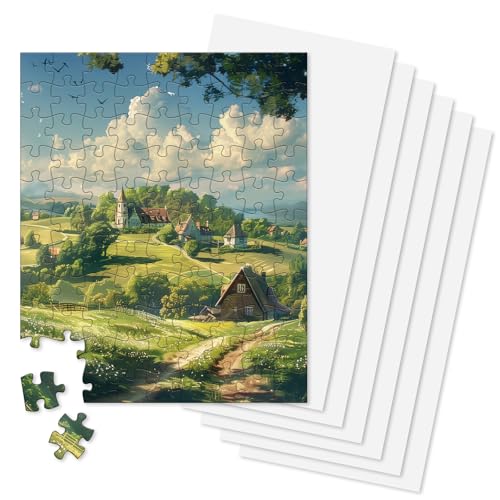 MOZOOSON 6 Puzzle Kleber Transparent, Puzzle Saver, Puzzle Folie Selbstklebend, Puzzle Saver Can Fix The Puzzle, Puzzlekleber für 1000 Teile von MOZOOSON