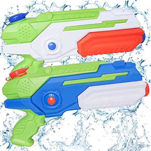 Wasserpistole mit großer Reichweite, 2X 1000ml Wasserpistolen Groß 8-10 Meter Super Wasser Soaker Wasserspritzpistole für Erwachsene Kinder Outdoor Garten Spielzeug im Sommer Wasserpistole mit großer Reichweite, 2X 1000ml Wasserpistolen Groß 8-10 Meter Super Wasser Soaker Wasserspritzpistole für Erwachsene Kinder Outdoor Garten Spielzeug im Sommer von MOZOOSON