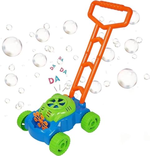 Seifenblasenmaschine Kinderspielzeug, Rrasenmäher Kinder mit Geräusch, Bubble Machine Gartenspielzeug, Kinderrasenmäher Outdoor Spielzeug Seifenblasenmaschine Kinderspielzeug, Rrasenmäher Kinder mit Geräusch, Bubble Machine Gartenspielzeug, Kinderrasenmäher Outdoor Spielzeug von MOZOOSON