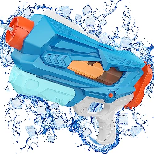 Wasserpistole Wasserspritzpistole Wasser Spielzeug mit großer Reichweite 8-10 Meter 700ml für Outdoor Kinder Erwachsene Pool Garten, Pumpe Wasserpistole von MOZOOSON