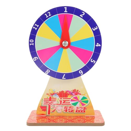 MObyat Preisrad 12 Slots Prize Wheel Fortune Wheel Tabletop Spins Wheel Roulette Wheel Bingo-Spiel für Carnival Game Party Casino Trade Show Schicksalsrad von MObyat