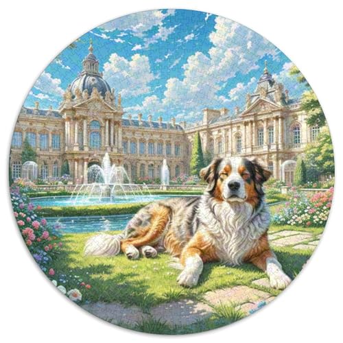 73fbb92344fd4fce88d29721984b5ac1_1240336875 Rundes 1000 Puzzle Puzzle Rundes Puzzle Haustier Hund Stressabbau-Spielzeug Für Erwachsene Kinder Schwieriges Großes 1000pcs (67.5x67.5cm) von MPASHJHCV