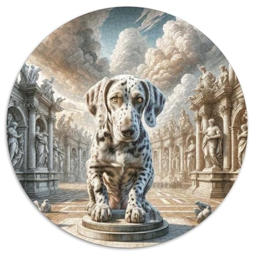 Beagle Rundes 1000 Puzzle Puzzle Rundes Puzzle Haustierhund Pädagogisches Für Erwachsene Und Kinder Unmögliches Puzzle Für Erwachsene 1000pcs (67.5x67.5cm) von MPASHJHCV