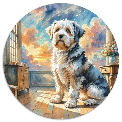 Englischer Springer Spaniel Rundes 1000 Puzzle Puzzle Rund Puzzle Haustier Hund Geschenke Für Erwachsene Und Kinder Puzzle Erwachsene Anspruchsvoll 1000pcs (67.5x67.5cm) von MPASHJHCV