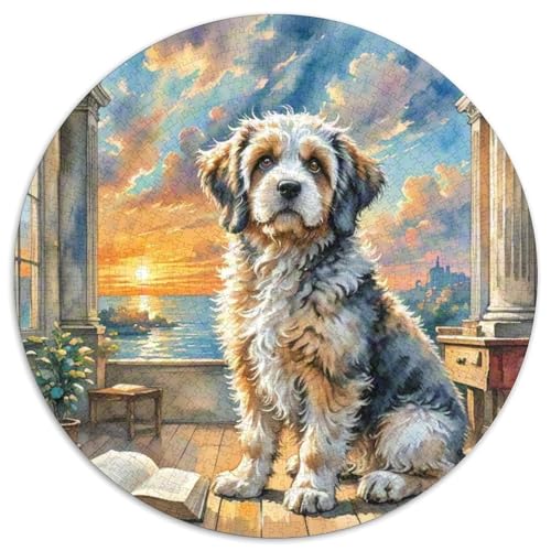 Englischer Springer Spaniel Rundes 1000 Puzzle Puzzle Rund Puzzle Haustier Hund Pädagogisches Für Erwachsene Und Kinder Unmögliches Puzzle Für Erwachsene 1000pcs (67.5x67.5cm) von MPASHJHCV