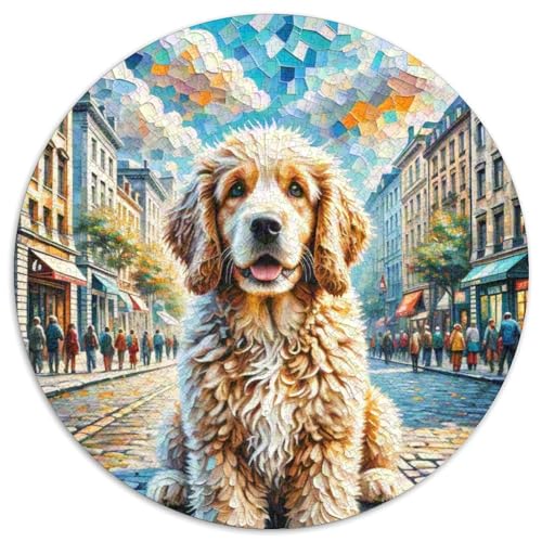 Englischer Springer Spaniel Rundes 1000 Puzzle Puzzle Rund Puzzle Haustier Hund Verringerter Druck Schwieriges Für Erwachsene Und Kinder Unmögliches Puzzle Für Erwachsene 1000pcs (67.5x67.5cm) von MPASHJHCV