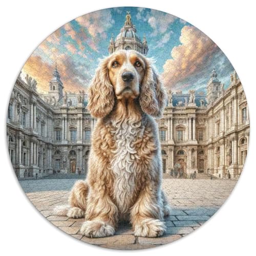 Englischer Springer Spaniel Rundes 1000 Puzzle Puzzle Rundes Puzzle Haustier Hund Geschenke Für Erwachsene Kinder Schwieriges Großes 1000pcs (67.5x67.5cm) von MPASHJHCV