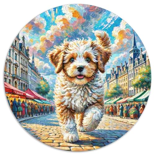 Englischer Springer Spaniel Rundes 1000 Puzzle Puzzle Rundes Puzzle Haustier Hund Pädagogisches Für Erwachsene Und Kinder Puzzle Erwachsene Anspruchsvoll 1000pcs (67.5x67.5cm) von MPASHJHCV