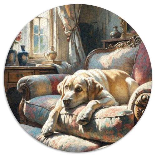 Malinois Rundes 1000 Puzzle Puzzle Rund Puzzle Haustier Hund Pädagogisches Für Erwachsene Und Kinder Schwieriges Großes 1000pcs (67.5x67.5cm) von MPASHJHCV